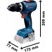 BOSCH GSB 18V-65 PROFESSIONAL Príklepová vŕtačka, 2 x 4.0Ah, L-case 06019N3307