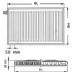 Kermi Therm X2 Profil-V doskový radiátor 12 600 / 2000 FTV120602001L1K