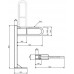 KOLO Funktion stojaci sklopné držadlo k WC, 55 cm, zvlnené L1061402