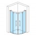 RONAL PLSR Pur Light S štvrťkruh, posuvné dvere, 100cm, R 55cm, biela/číre PLSR551000407