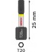 BOSCH Bit PRO Torx Impact, T20, 25 mm, na vystavenie, 10 × 25 ks 2607002805