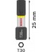 BOSCH Bit PRO Torx Impact, T30, 25 mm, na vystavenie, 10 × 25 ks 2607002807