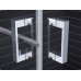 RONAL SLM6 Mobility rozdelené dvere pre stenu, 80cm, pravé, alchr./číre sklo SLM6D08005007