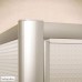 RONAL SL1 Swing-Line jednokrídlové dvere, 100 cm, biela / Cristal perly SL110000444