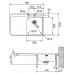 Franke Sinos SNX 211/611/2, 780x510 mm, nerezový drez 127.0286.279