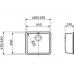 Franke Kubus KBX 110-45, 480x430mm, nerezový drez 122.0036.603