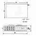 Kermi Therm X2 Plan-V deskový radiátor 22 600 / 1100 PTV220601101R1K