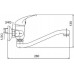 NOVASERVIS METALIA 55 Drezová / umývadlová nástenná batéria, 150mm, chróm 55070,0