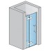 RONAL PL Pur Light jednokrídlové dvere+pev. stena, 120cm, vpravo, aluchr./číre PLD12005007