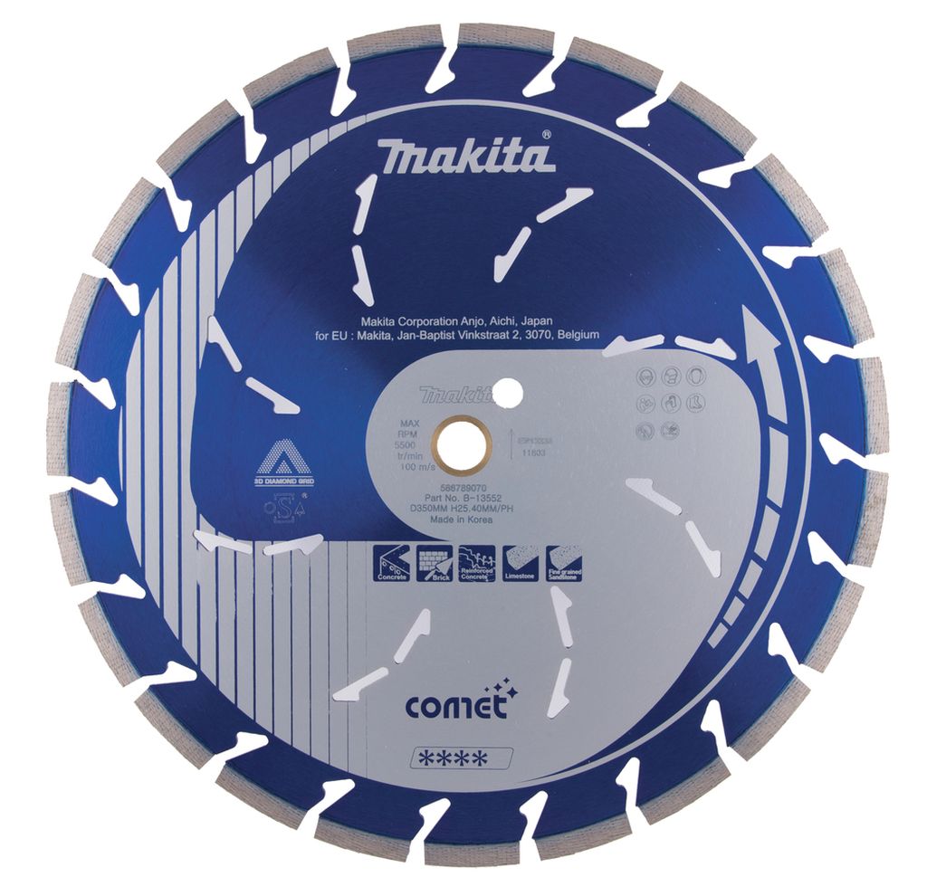 Makita B-13552 Diamantový rezný kotúč 350x25,4 COMET